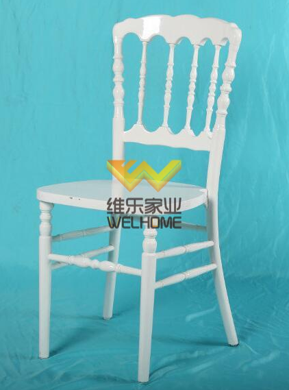 White wooden Napoleon Chair for wedding/event